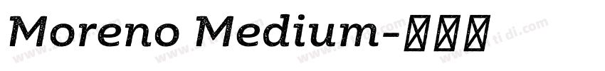Moreno Medium字体转换